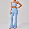 Outdoor Sports Yoga Suits Women's Spaghetti Strap Contrast Color Fitness Set Outfits
