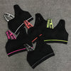 Letter Cut-Out Sports Bra