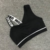 Letter Cut-Out Sports Bra