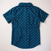 Fishing shirt button up- blue fish