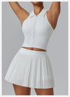 Floral Sports Skirt with Shorts