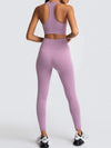 Women’s Seamless High-Waist Vest & Pants Set