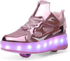 Ylllu Kids LED Roller Skate Shoes with Single Wheel Light up Roller Shoes Gift for Girls Boys Children